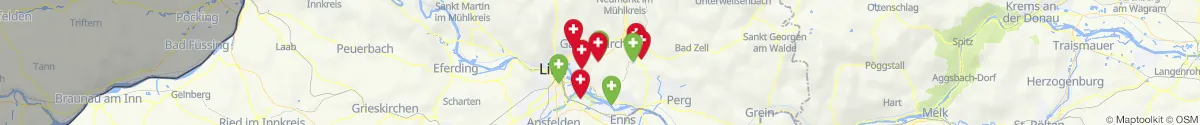 Kartenansicht für Apotheken-Notdienste in der Nähe von Engerwitzdorf (Urfahr-Umgebung, Oberösterreich)